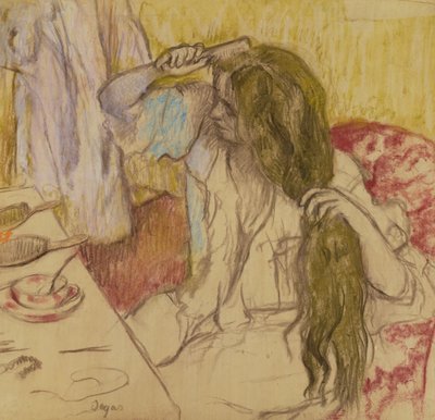 Woman at her toilette, c.1885 by Edgar Degas